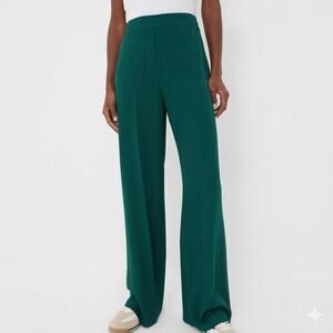 TUCKERNUCK Deep Green Erin Wide Leg High Rise Pants Trousers Size S NWT